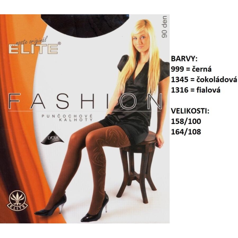 ELITE-JASNA pun.kalhoty plast.vzor, 158/100 b.1316