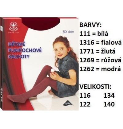 ELITE-LUCINKA dětské PK, 116 BÍLÁ