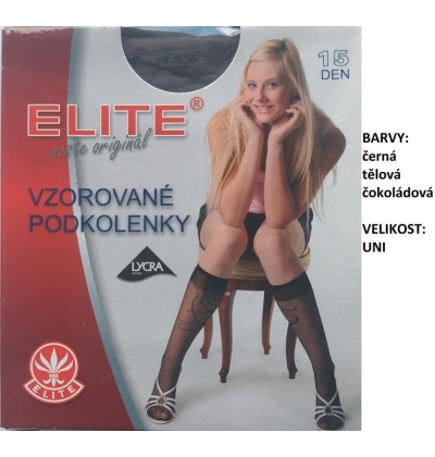 ELITE-RADMILA vzorované podkolenky, 15 den