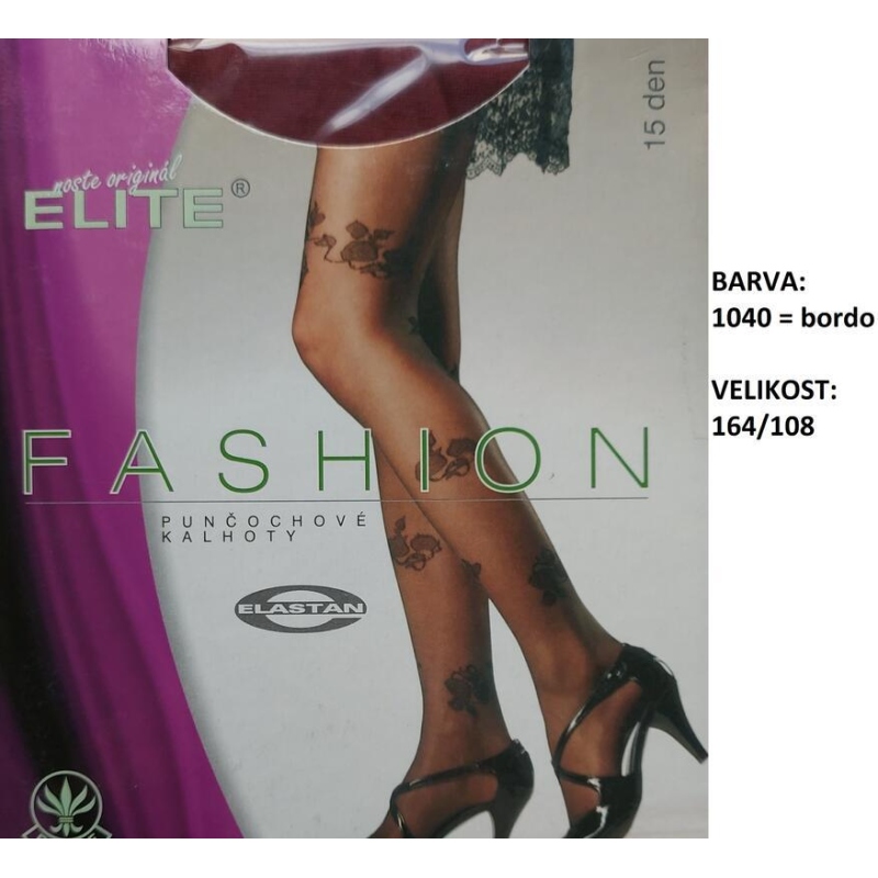 ELITE-ROSA punč.kalh,květ.vzor,vel. 164/108 b.1040