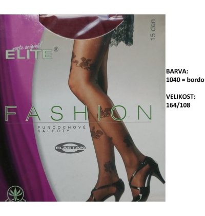 ELITE-ROSA punč.kalh,květ.vzor,vel. 164/108 b.1040