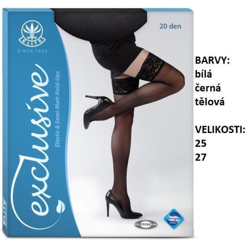 ELITE-SYLVA samonosné punčochy s lycrou
