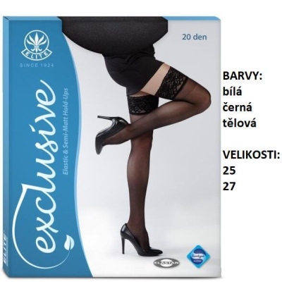 ELITE-SYLVA samonosné punčochy s lycrou