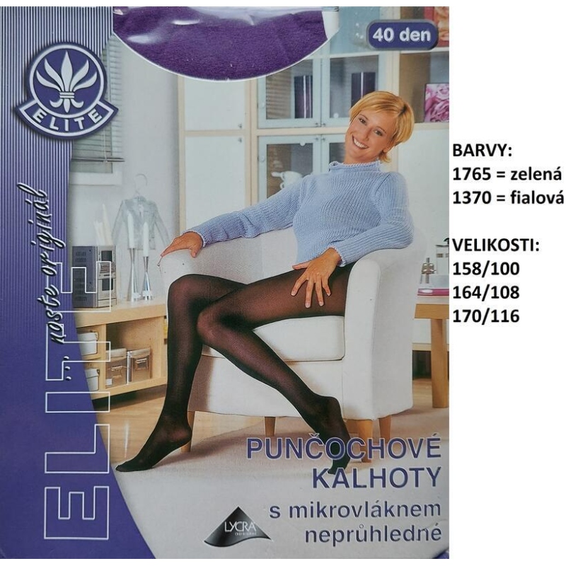ELITE-VILMA punčochové kalhoty mikrovlákno