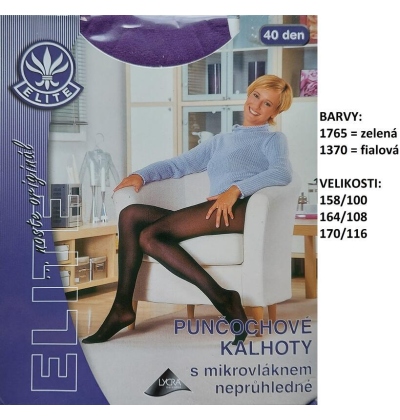 ELITE-VILMA punčochové kalhoty mikrovlákno