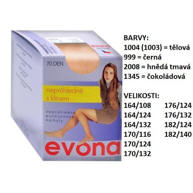 EVONA-BOBINA zimní, pata, velký klín, neprůhledné s klínem