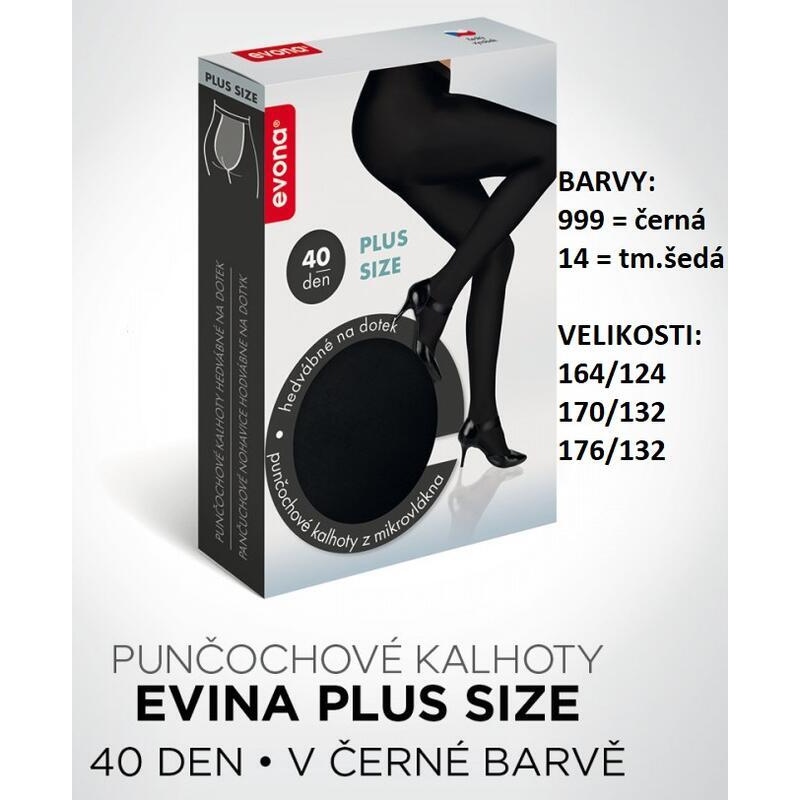 EVONA-EVINA zimní, mikrovlákno, lycra, velký klín, 40 den