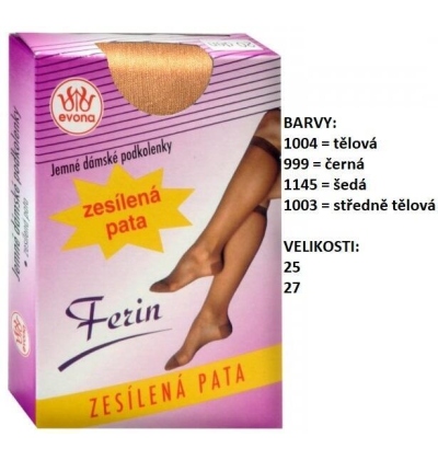 EVONA-FERIN podkolenky s patou