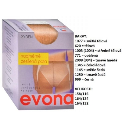 EVONA-GRIKA nadměrné punčochové kalhoty