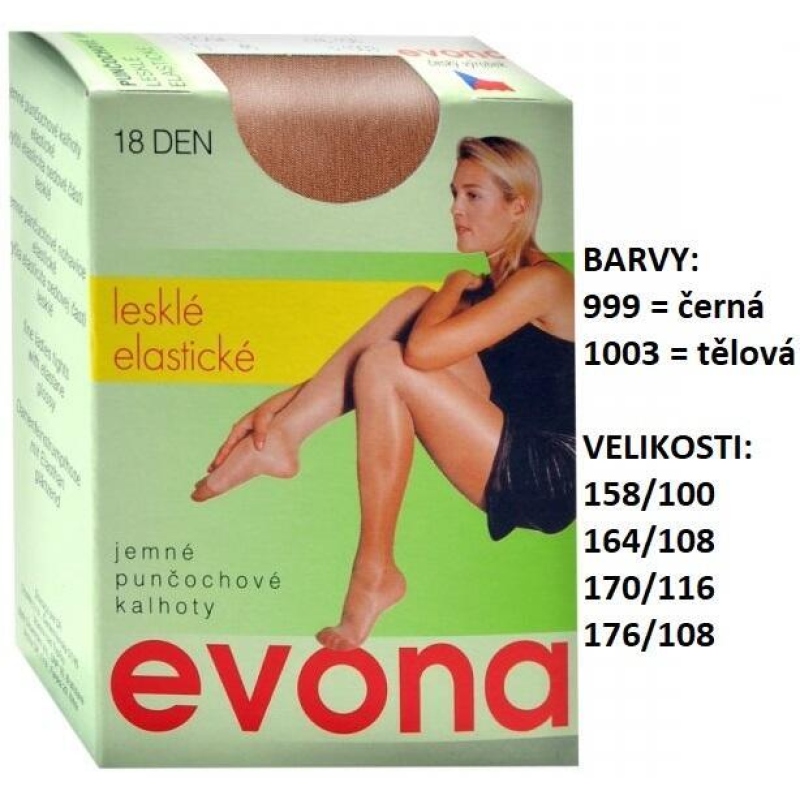 EVONA-LEONA lesklé s lycrou