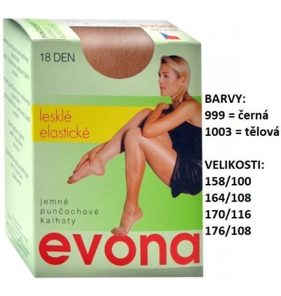 EVONA-LEONA lesklé s lycrou