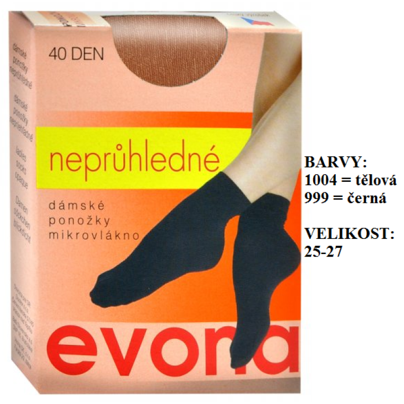 EVONA-MADLA ponožky s mikrovláknem a lycrou