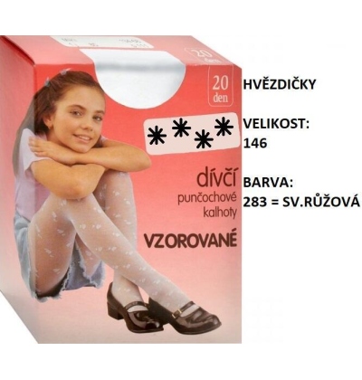 EVONA-MIKI 3 dětské punčochové kalhoty, vzor HVĚZDA