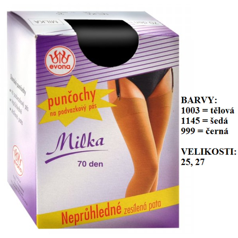 EVONA-MILKA zimní punčochy