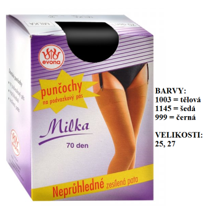 EVONA-MILKA zimní punčochy