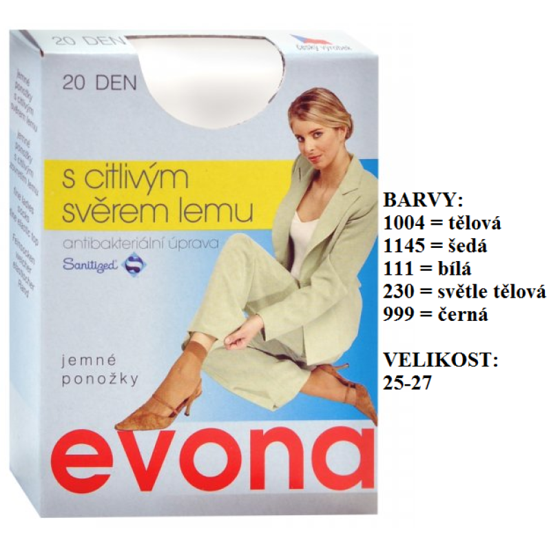 EVONA-POLO ponožky, zdravotní lem