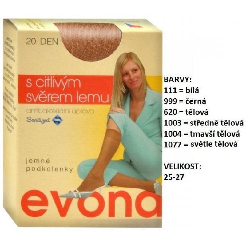 EVONA-PRIMA podkolenky, zdravotní lem