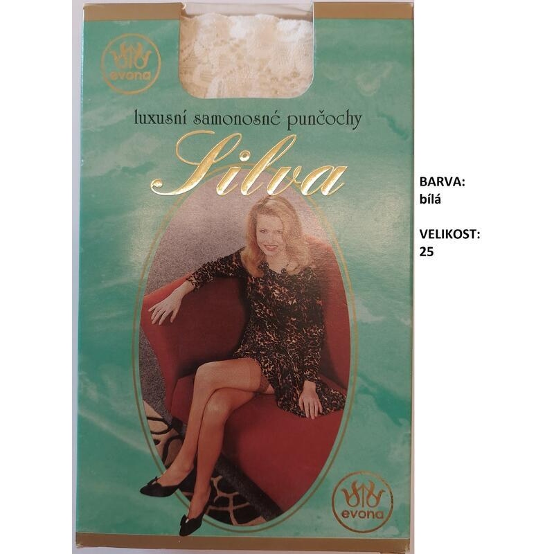 EVONA-SILVA samonosné punčochy, stretch