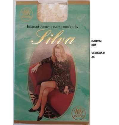 EVONA-SILVA samonosné punčochy, stretch