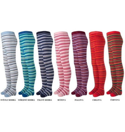 GETI, ba+lycra, proužky, 110-116  CIHLOVÁ