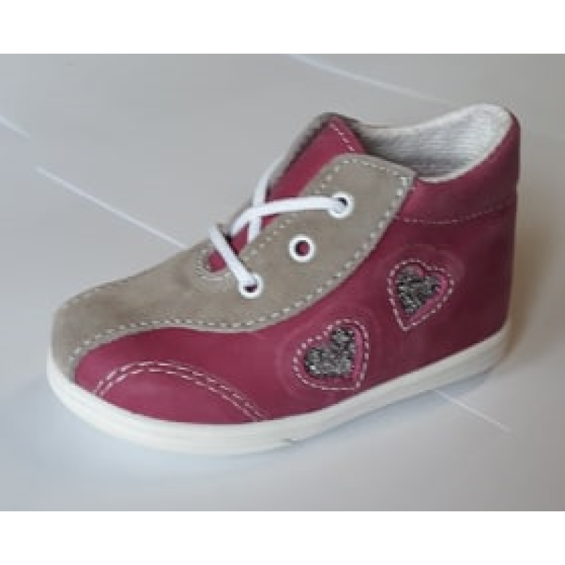 JONAP 010/M 17 - dět.kož.šněr.capáčky,růž.srdce