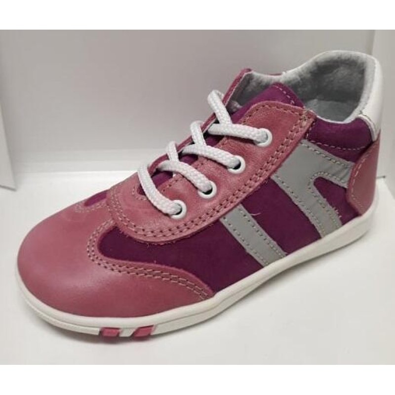 JONAP 014/M 24- dět.kož.šněr.,mazanina,růžová 