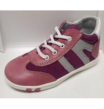 JONAP 014/M 24- dět.kož.šněr.,mazanina,růžová 