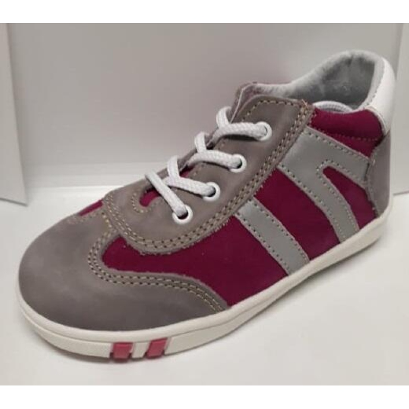 JONAP 014/M 24- dět.kož.šněr.,mazanina,šedo-růžová