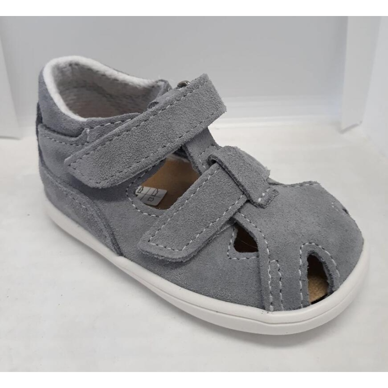 JONAP 041S chlapecké kožené sandálky, SZ, šedé