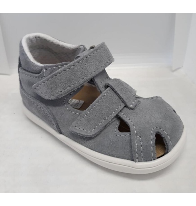 JONAP 041S chlapecké kožené sandálky, SZ, šedé