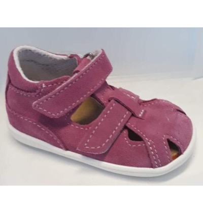 JONAP 041S dívčí kožené sandálky, SZ, růžová