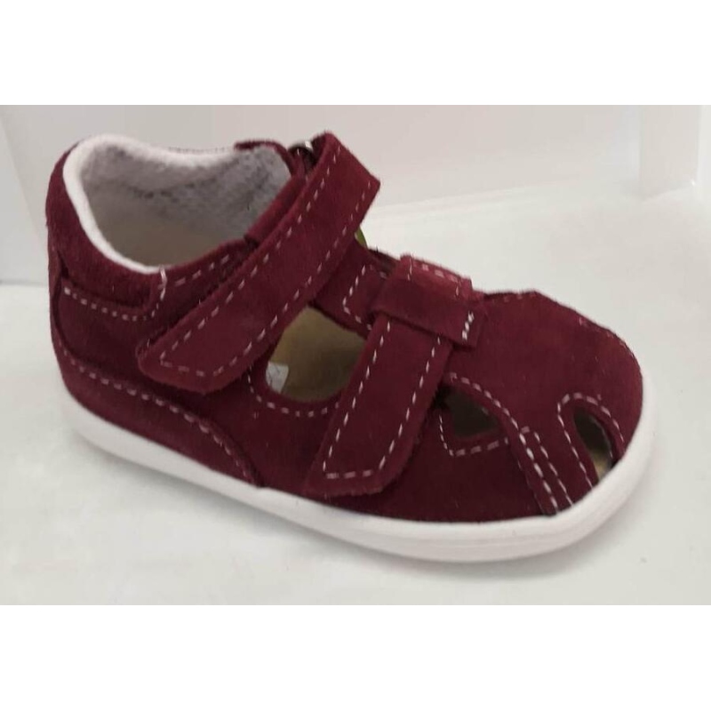 JONAP 041S dívčí kožené sandálky,SZ,vínová