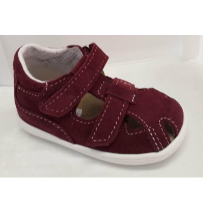 JONAP 041S dívčí kožené sandálky,SZ,vínová