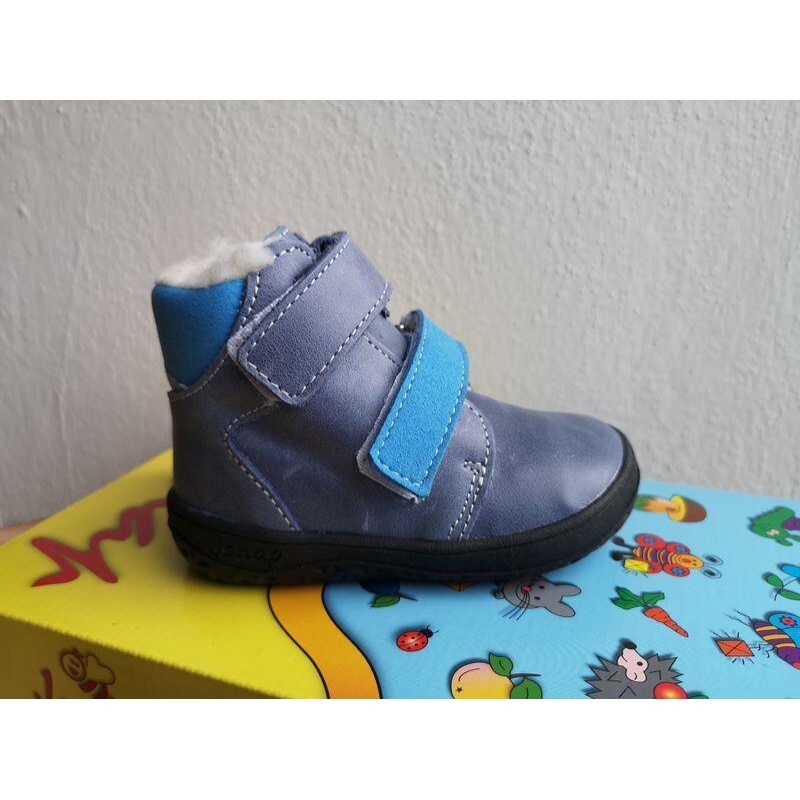 JONAP B4 MV ZIMNÍ KOŽENÉ MAZANINA MODRÁ, NOVINKA 10/2023