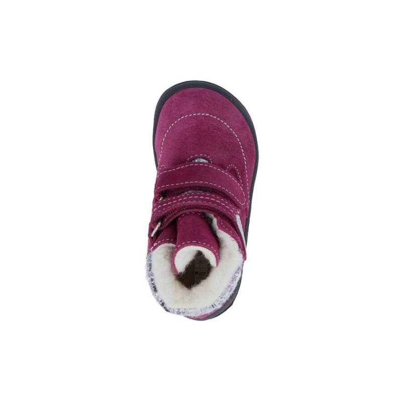 JONAP B5 S - kožené zimní, velur, vínová s membránou TE-POR