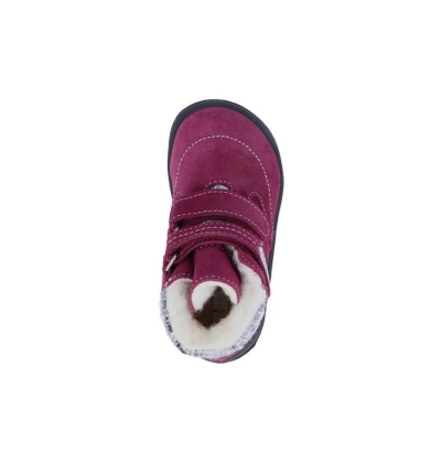 JONAP B5 S - kožené zimní, velur, vínová s membránou TE-POR