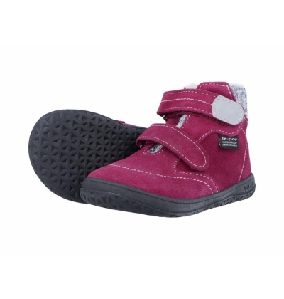 JONAP B5 S - kožené zimní, velur, vínová s membránou TE-POR