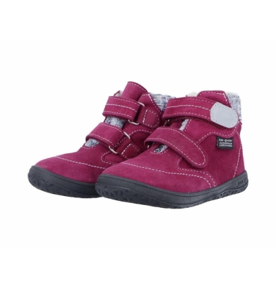 JONAP B5 S - kožené zimní, velur, vínová s membránou TE-POR