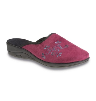 JULA ZŠ, vínová, drobné květy, 552D004 vel. 36