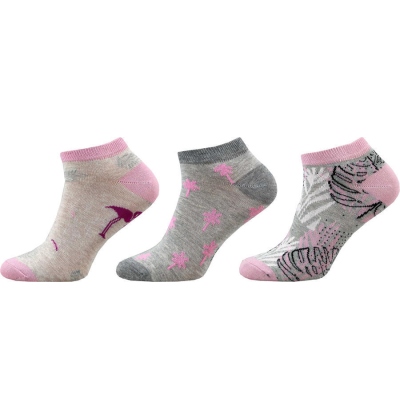 KM02 - kotníkové ponožky MULTIPACK, 23-25 (35-38)