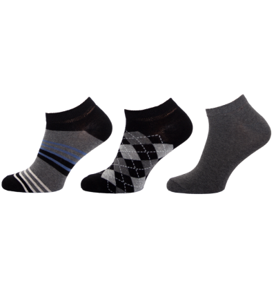 KM09 - kotníkové ponožky MULTIPACK, 27-29 (39-42)