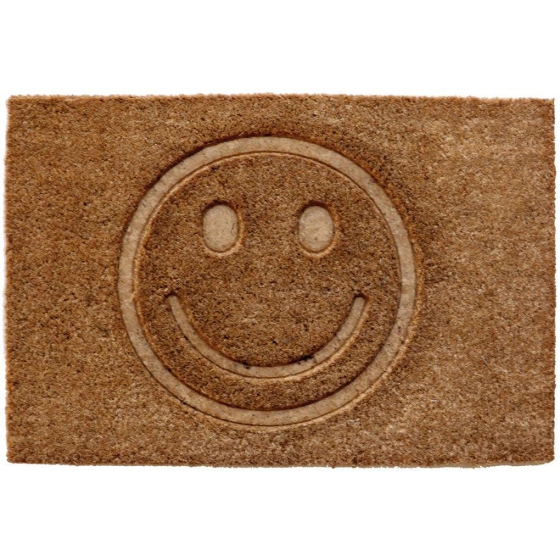 KOKOSOVÁ ROHOŽKA, 40 x 60 cm, vzor 1 - SMAJLÍK