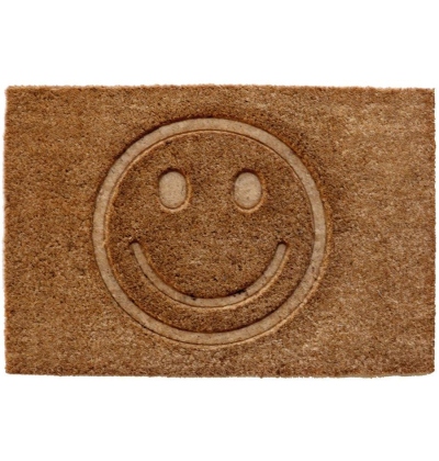 KOKOSOVÁ ROHOŽKA, 40 x 60 cm, vzor 1 - SMAJLÍK