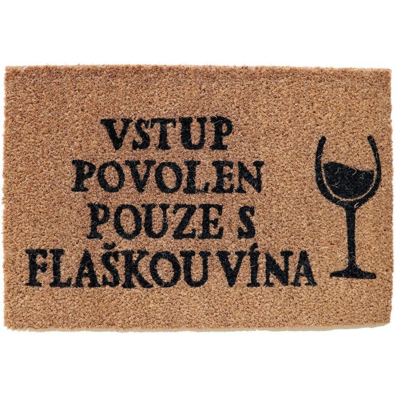 KOKOSOVÁ ROHOŽKA, 40 x 60 cm, vzor 2 - VÍNO