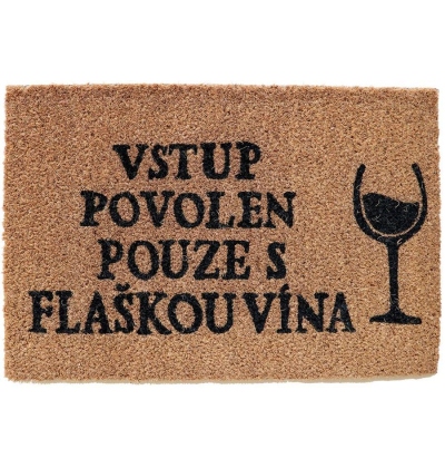 KOKOSOVÁ ROHOŽKA, 40 x 60 cm, vzor 2 - VÍNO