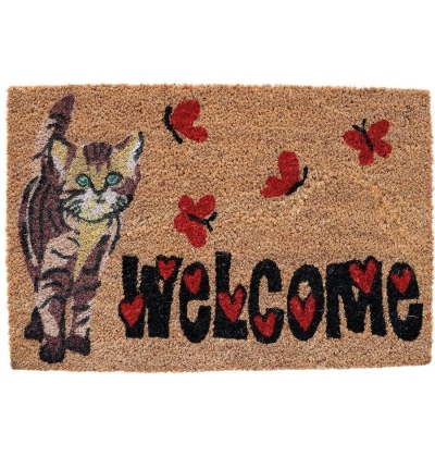 KOKOSOVÁ ROHOŽKA, 40 x 60 cm, vzor 5 - KOČKA