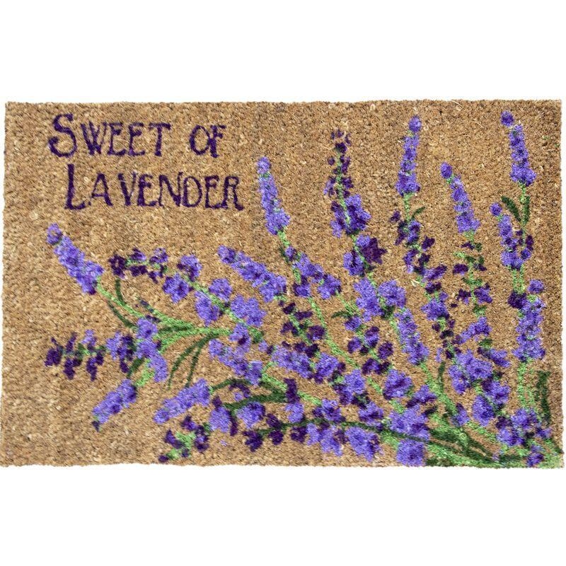 KOKOSOVÁ ROHOŽKA, 40 x 60 cm, vzor 8 - LEVANDULE