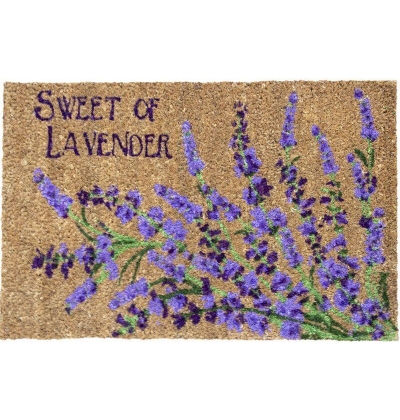 KOKOSOVÁ ROHOŽKA, 40 x 60 cm, vzor 8 - LEVANDULE