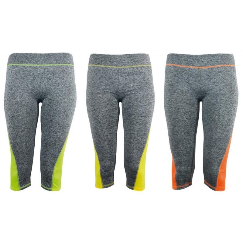 LEGÍNY NOVIA sportovní 3/4 - L 09 - ORANŽOVÁ M/L