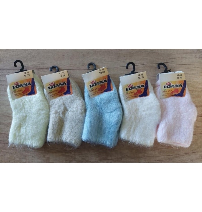 LOANA-50070 POČESANÉ kojenecké ponožky